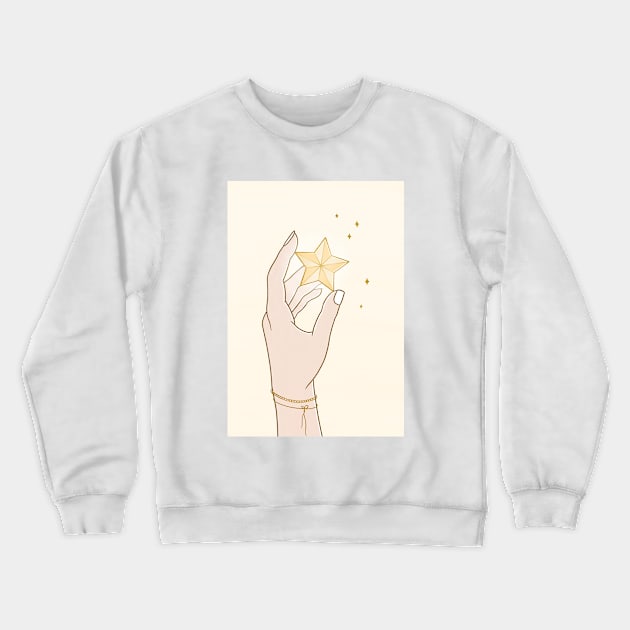 Believe in Magic Crewneck Sweatshirt by Barlena